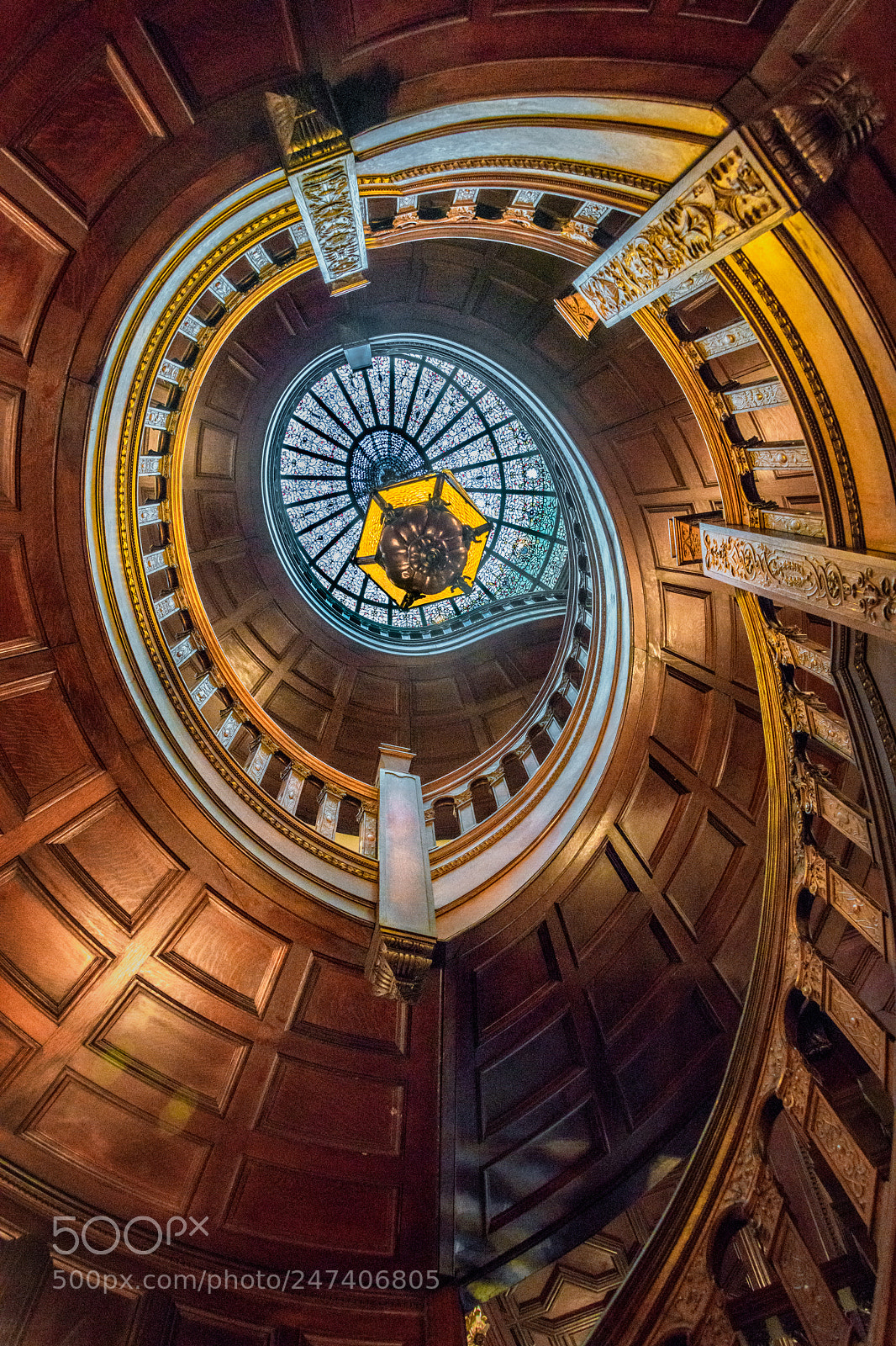 Nikon D850 sample photo. Engineers club staircase photography