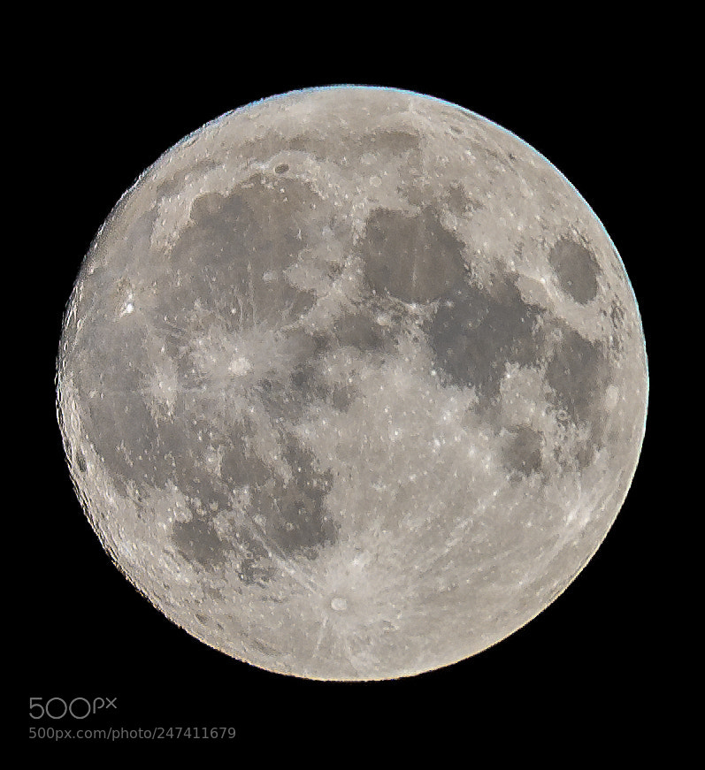 Nikon D3S sample photo. Moon photography