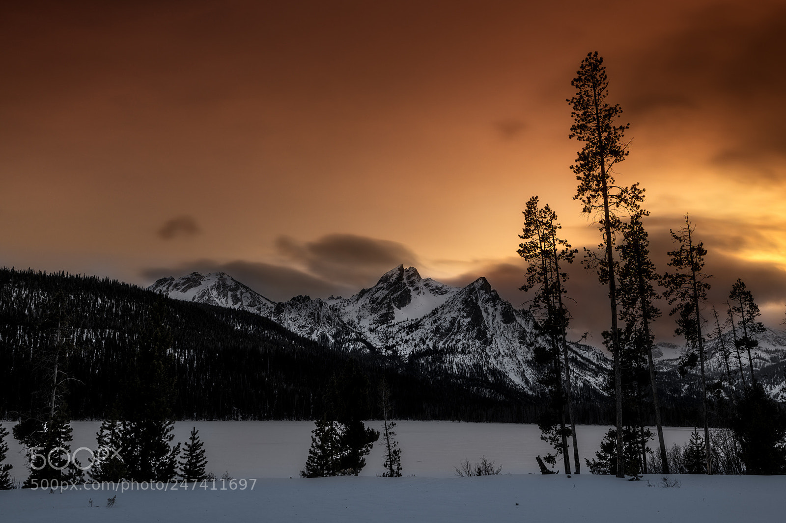 Nikon D850 sample photo. After sundown stanley lake photography