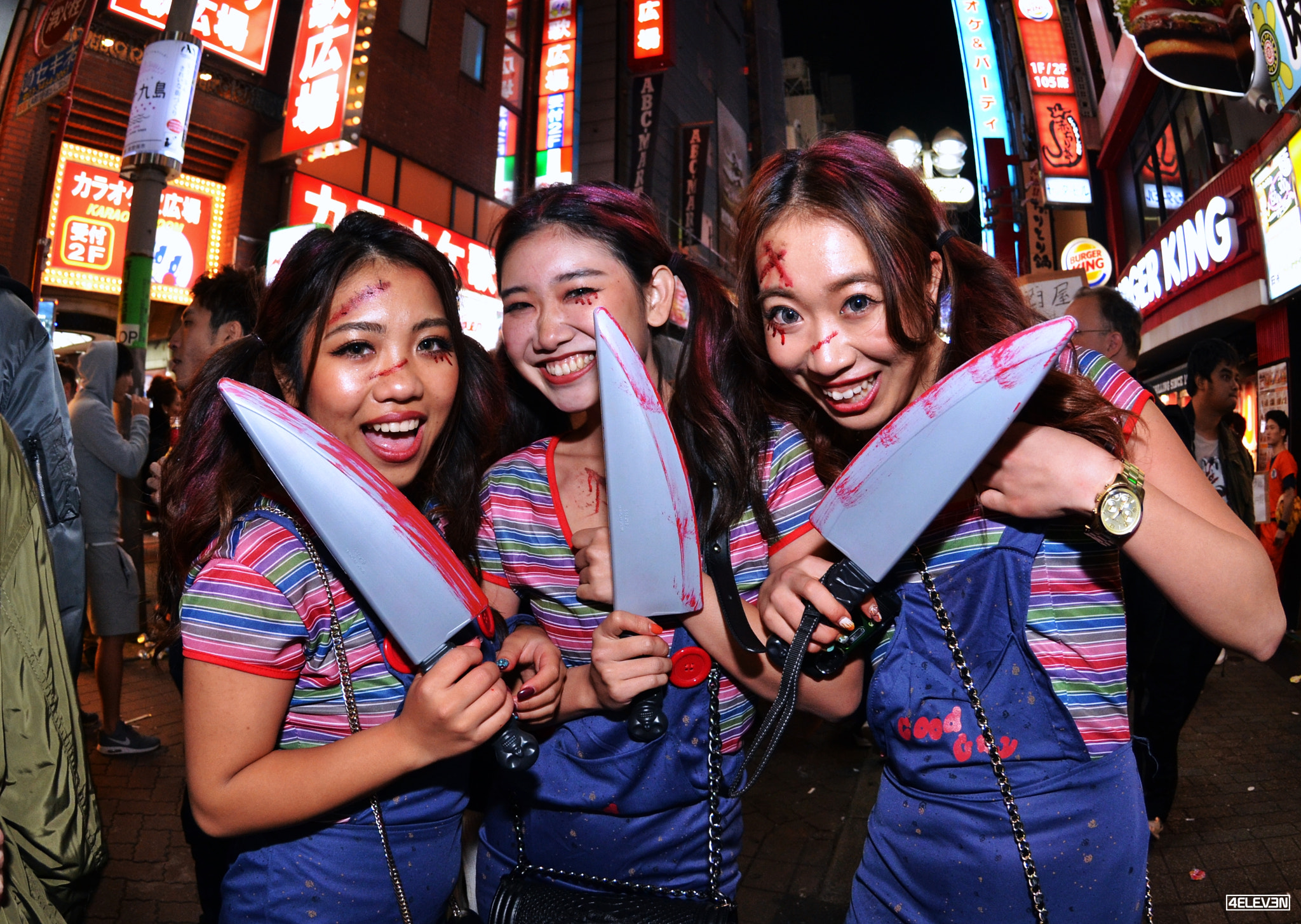 Nikon D7000 + Nikon AF DX Fisheye-Nikkor 10.5mm F2.8G ED sample photo. Halloween in tokyo photography