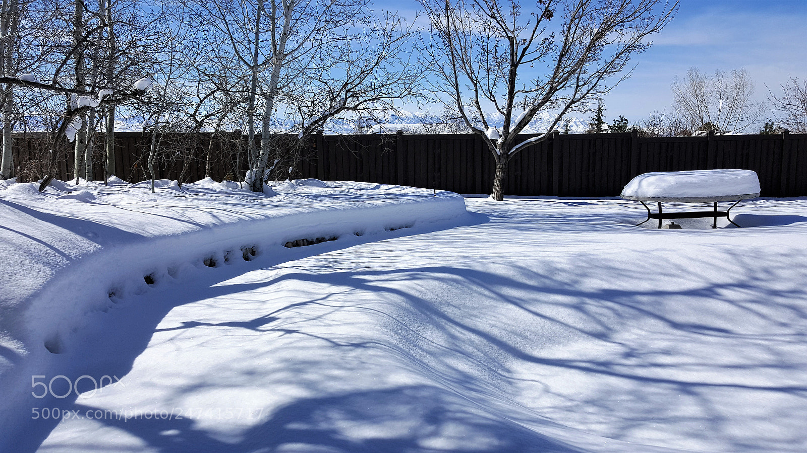 Samsung Galaxy Note5 sample photo. Snow shadows photography