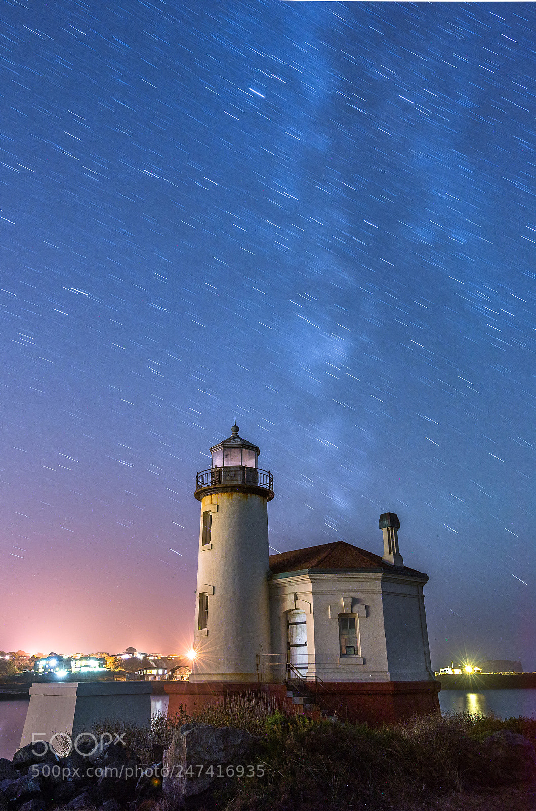 Nikon D800 sample photo. Lighthouse at night photography