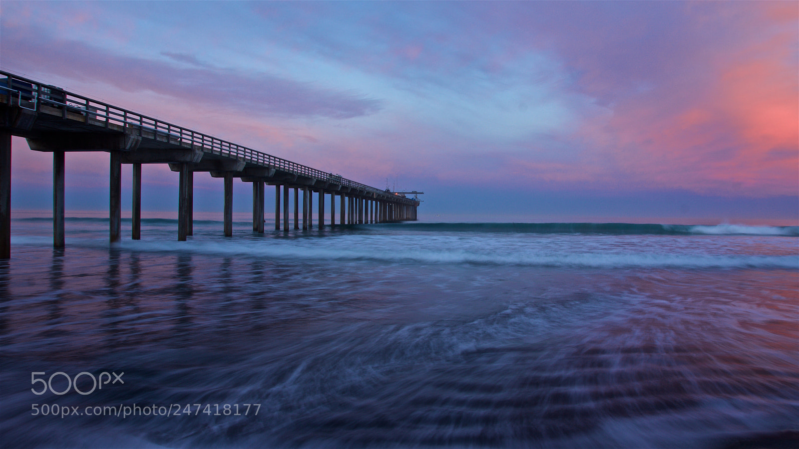 Sony SLT-A77 sample photo. Scripps pier sunrise photography