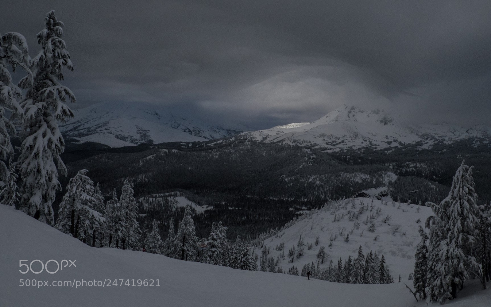 Fujifilm X-T1 sample photo. Winter storm over three photography