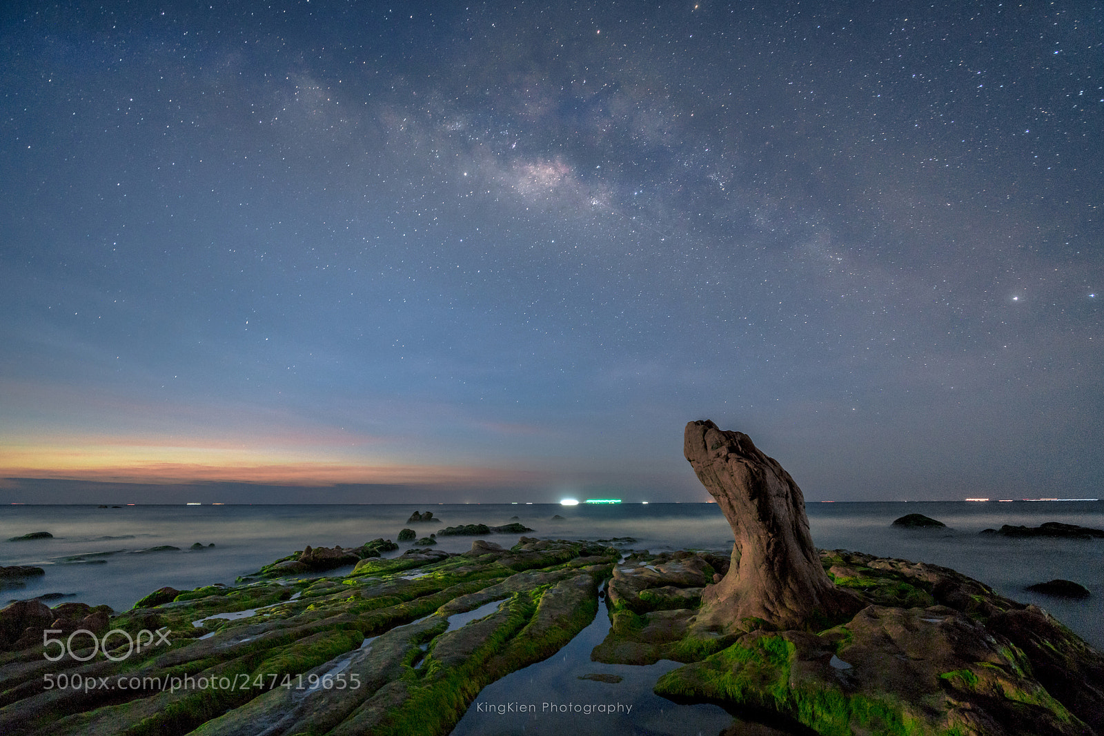 Sony a7R II sample photo. Milky way is behind photography