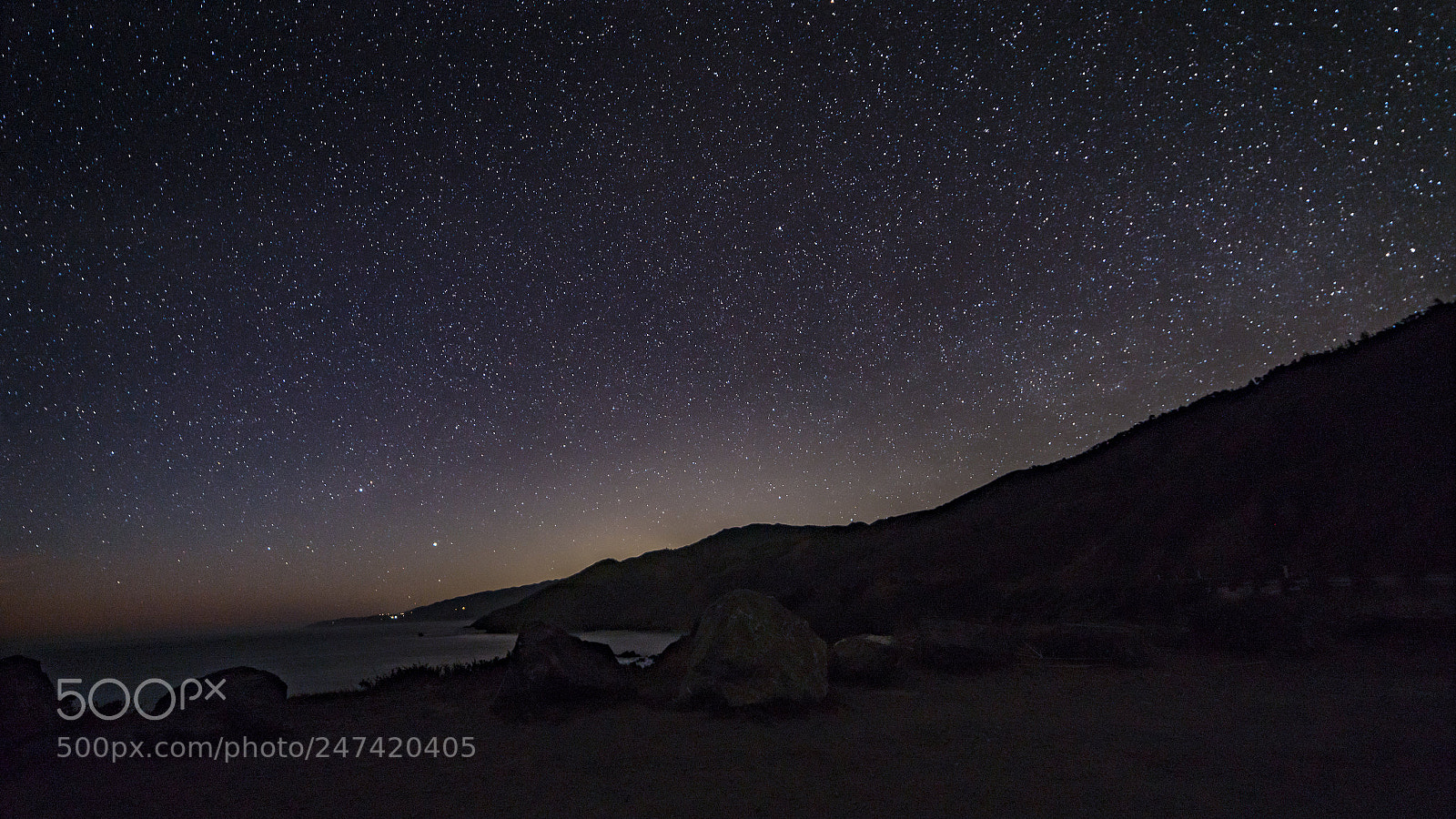 Nikon D610 sample photo. Starlit coast photography