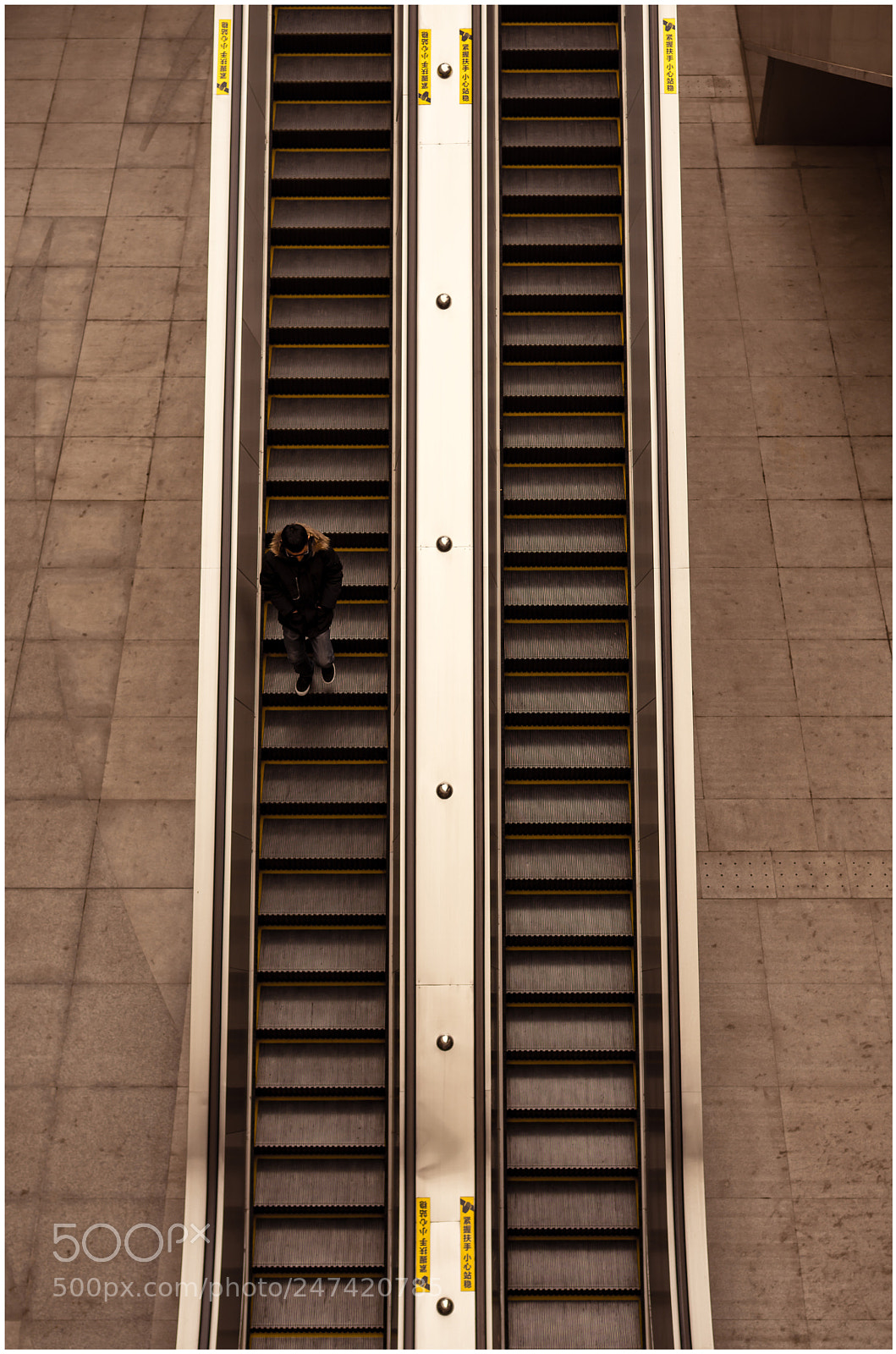 Nikon D7200 sample photo. Escalator photography