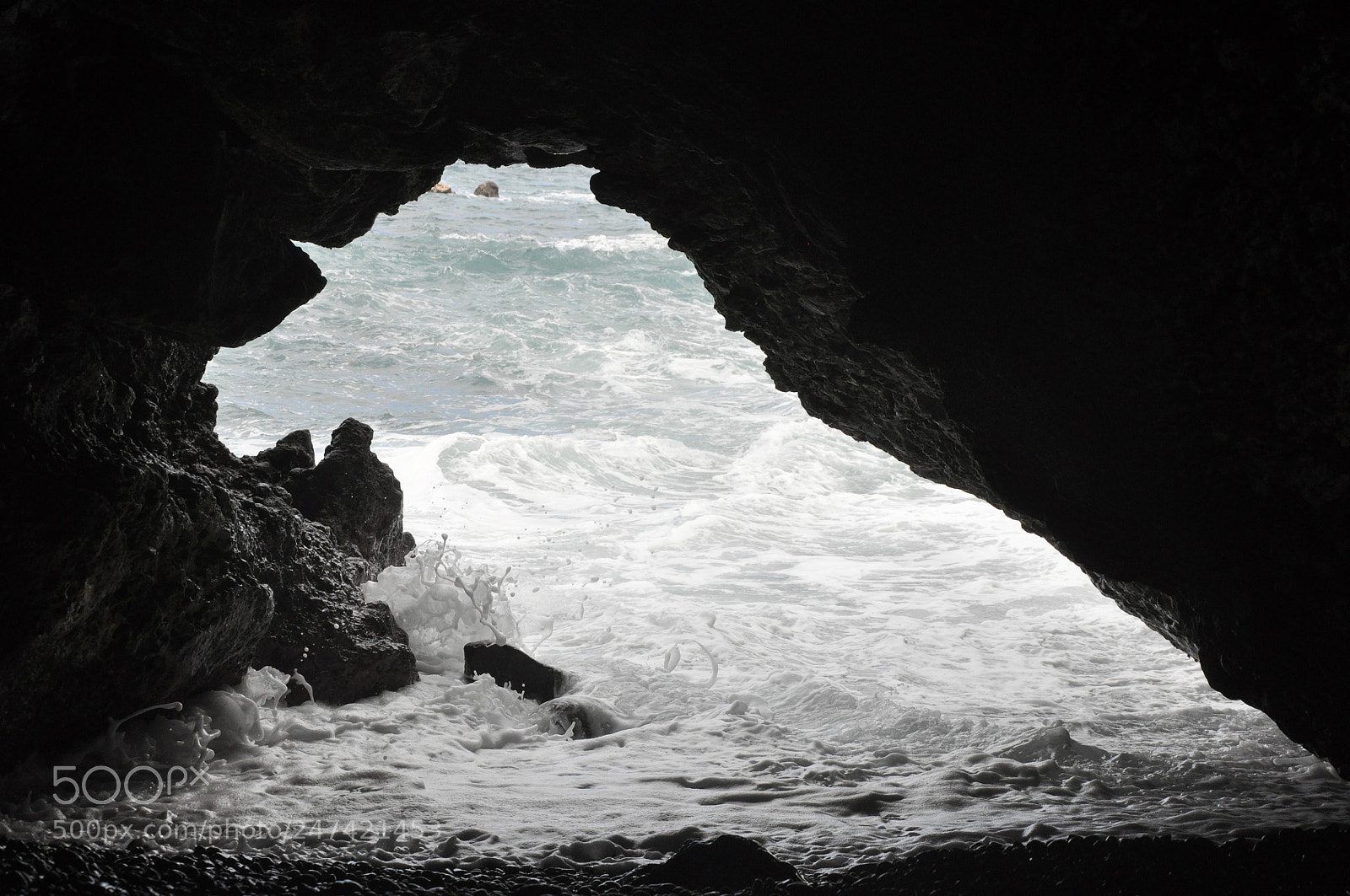 Nikon D90 sample photo. Hawaii cave photography
