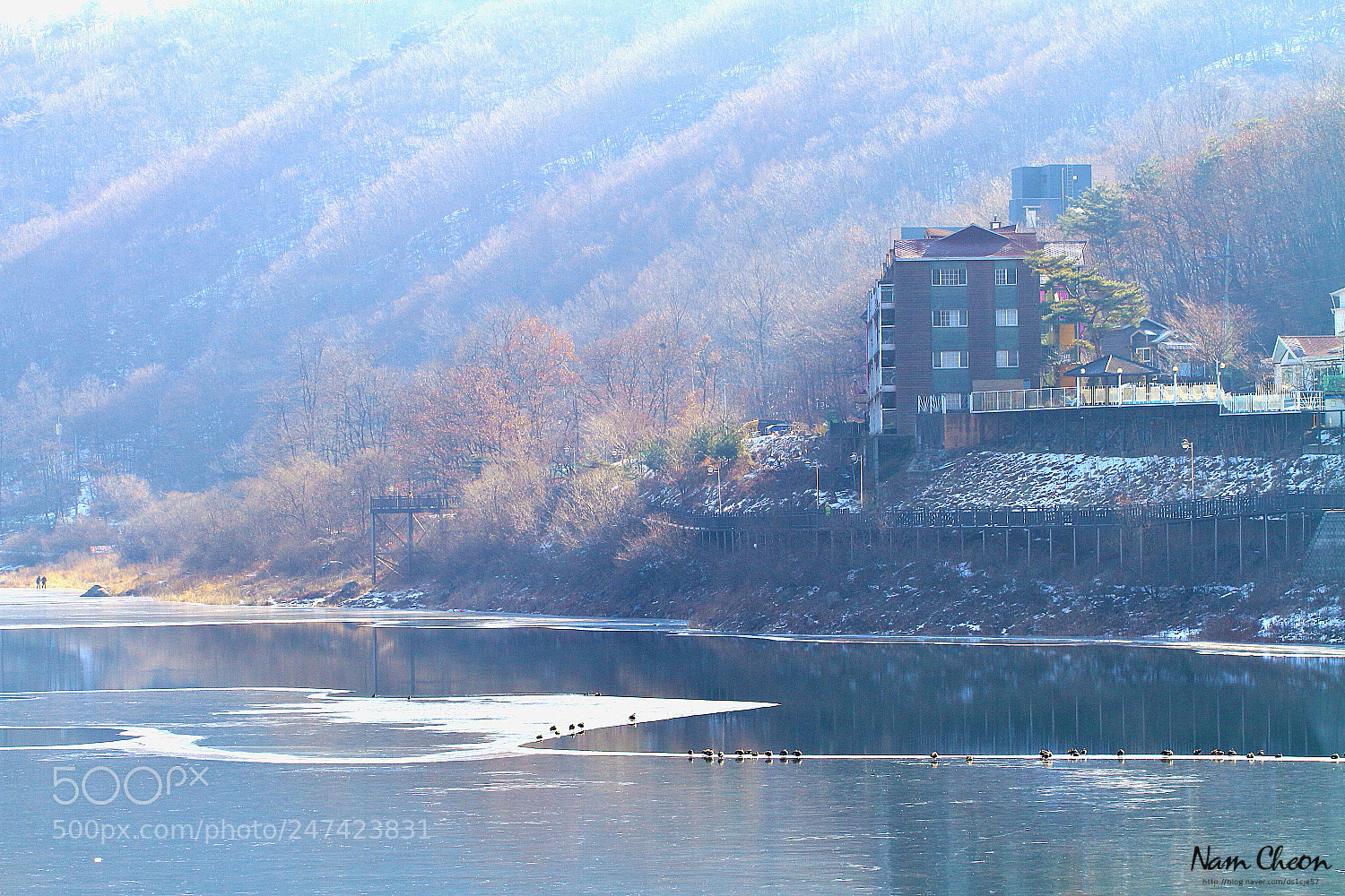 Canon EOS 7D sample photo. Winter lake photography