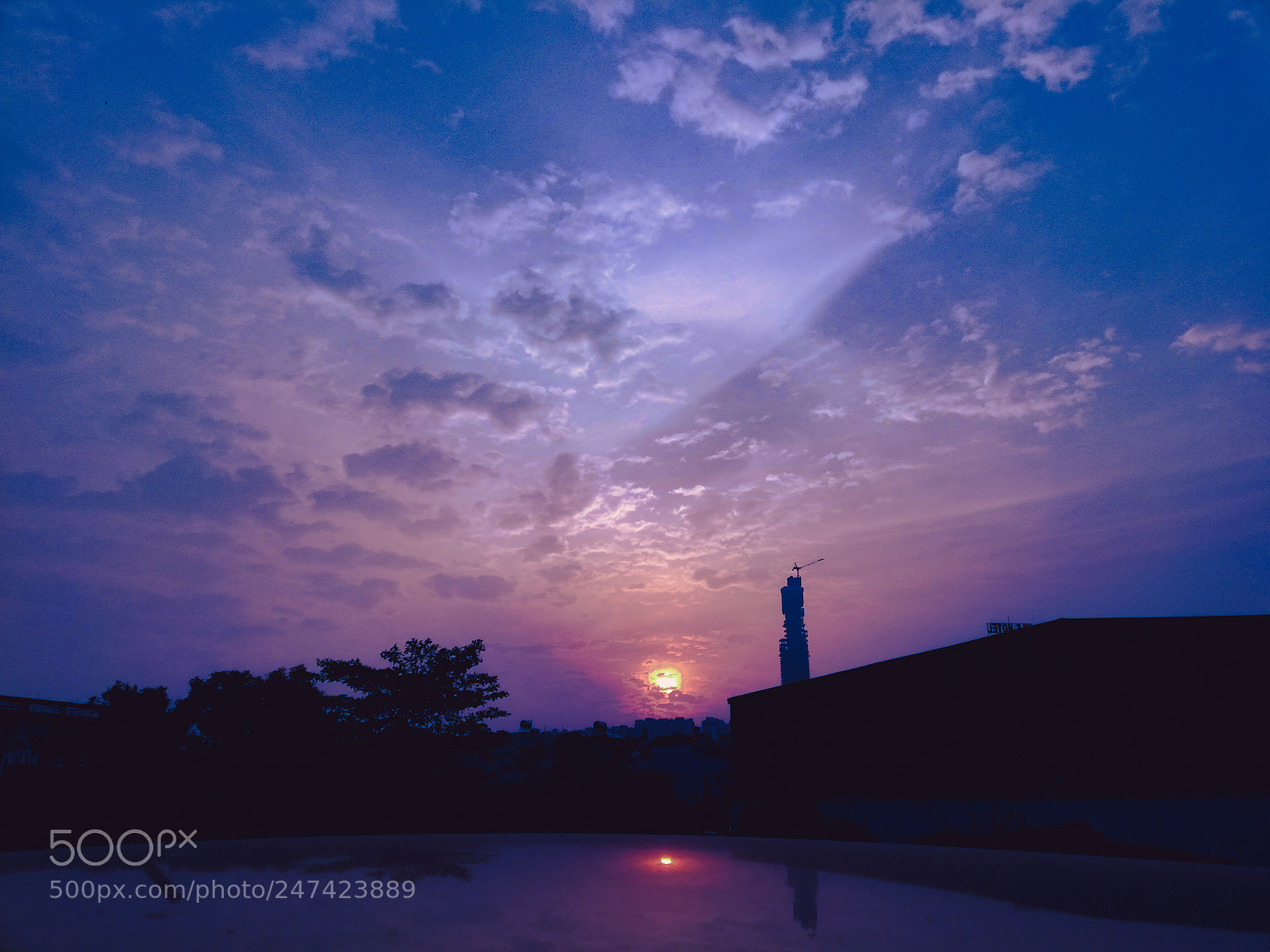 HUAWEI nova 2i sample photo. Sundown photography