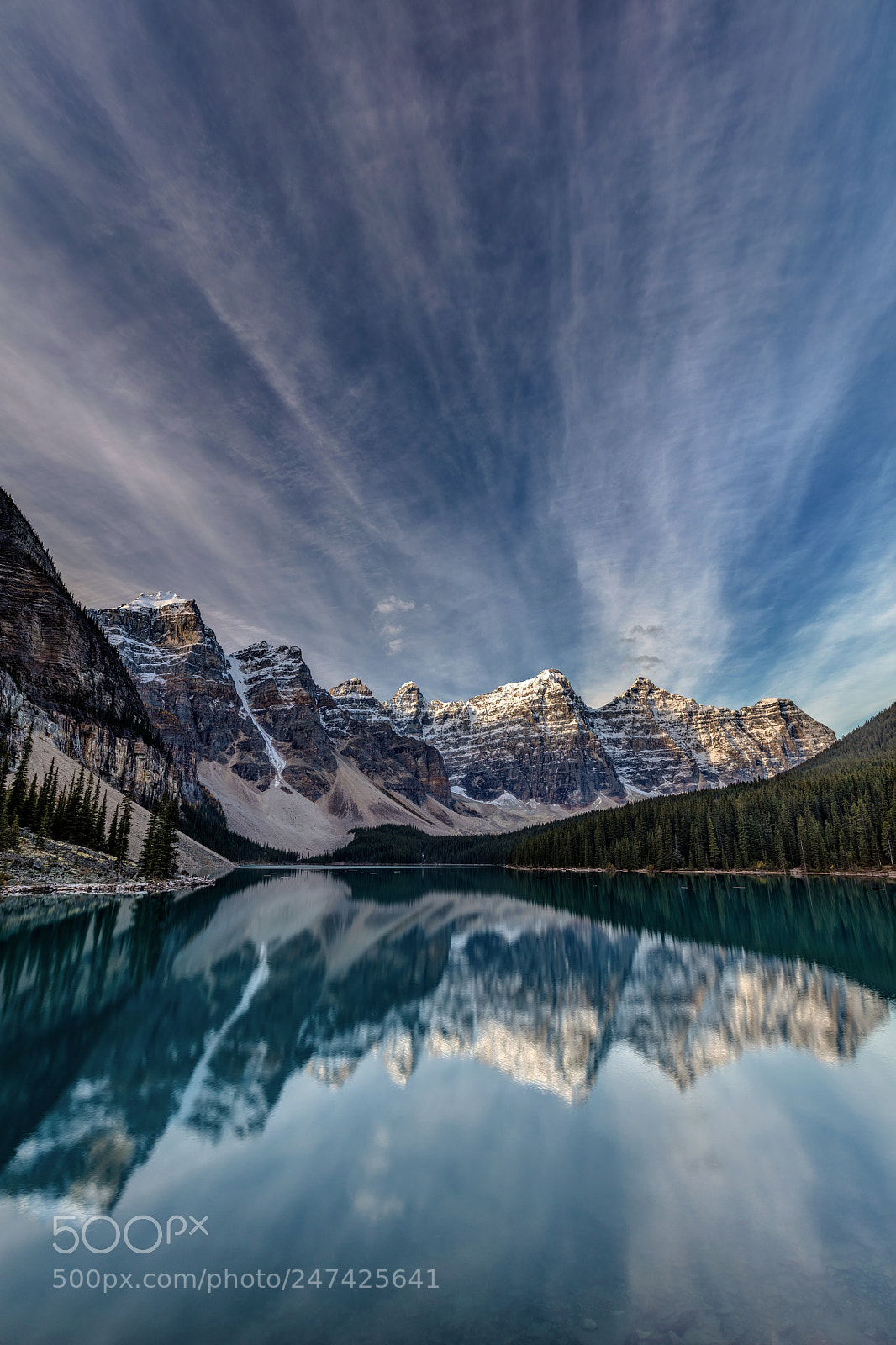 Canon EOS 5DS R sample photo. Moraine lake sky reflection photography