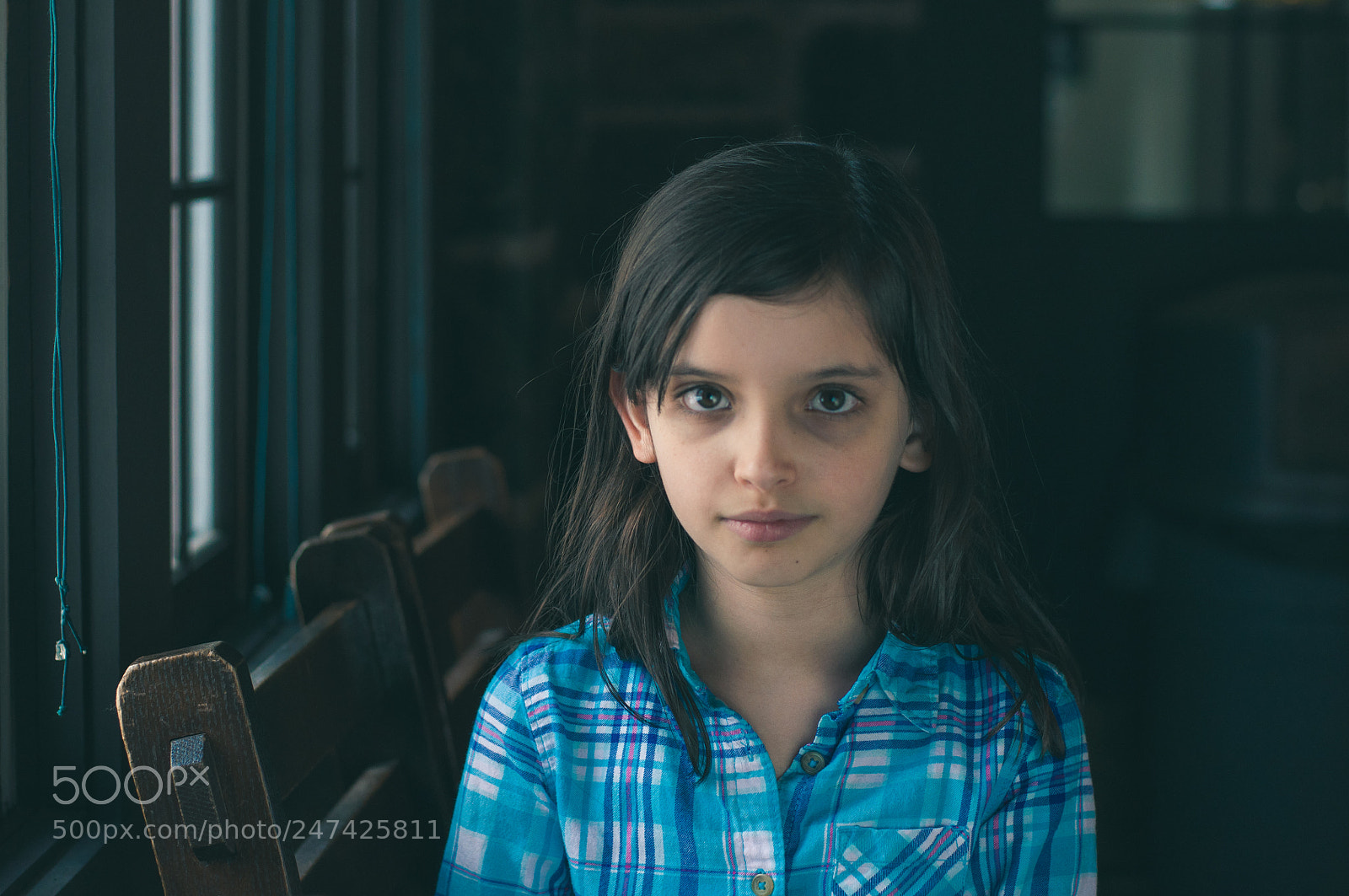 Nikon D5000 sample photo. Girl in blue photography