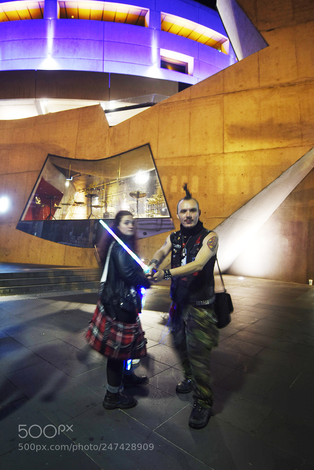 Nikon D810 sample photo. Man with lightsaber photography