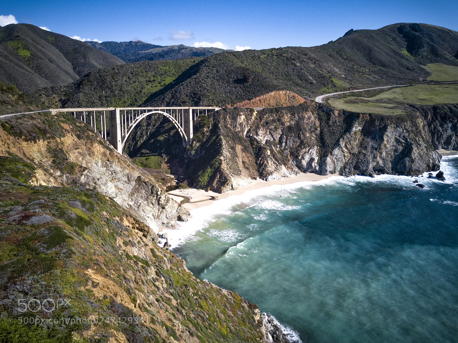 DJI FC220 sample photo. Bixby bridge photography