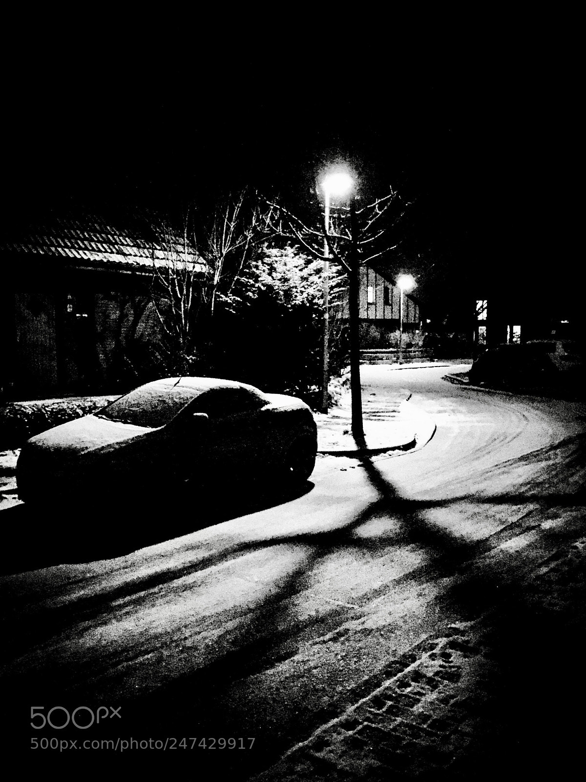 Apple iPhone 6 sample photo. Black snow photography