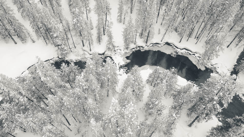 DJI FC220 sample photo. Winter view from above photography