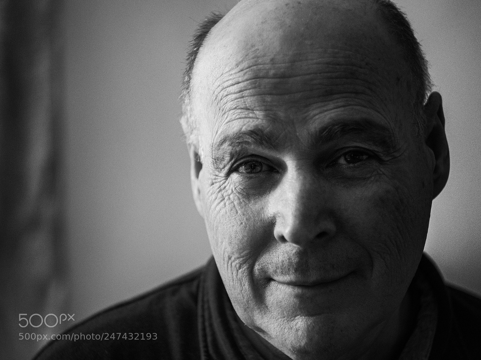 Olympus PEN-F sample photo. Portrait in grey photography