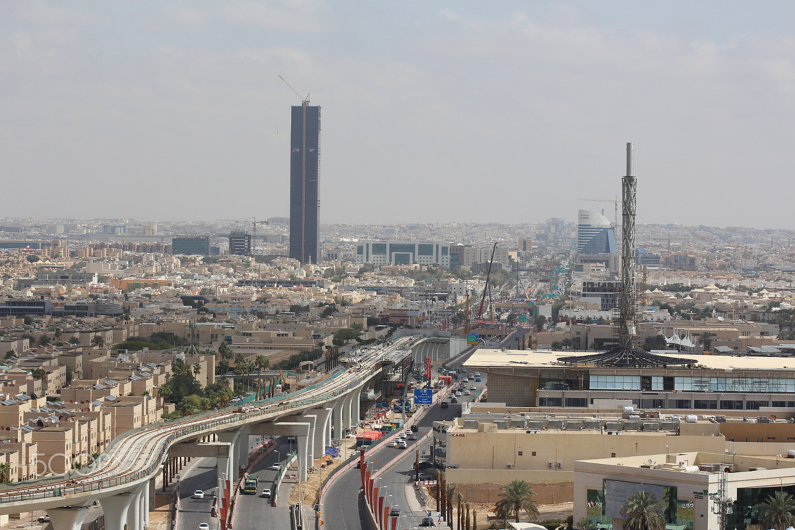 EF75-300mm f/4-5.6 sample photo. Riyadh metro project photography