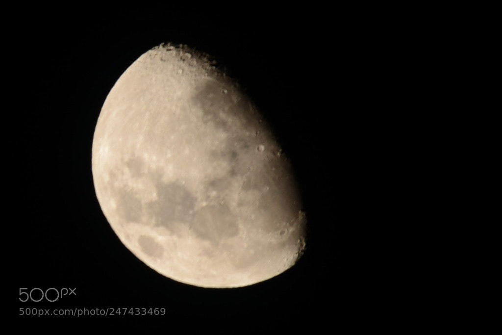 Nikon D600 sample photo. Moon photography
