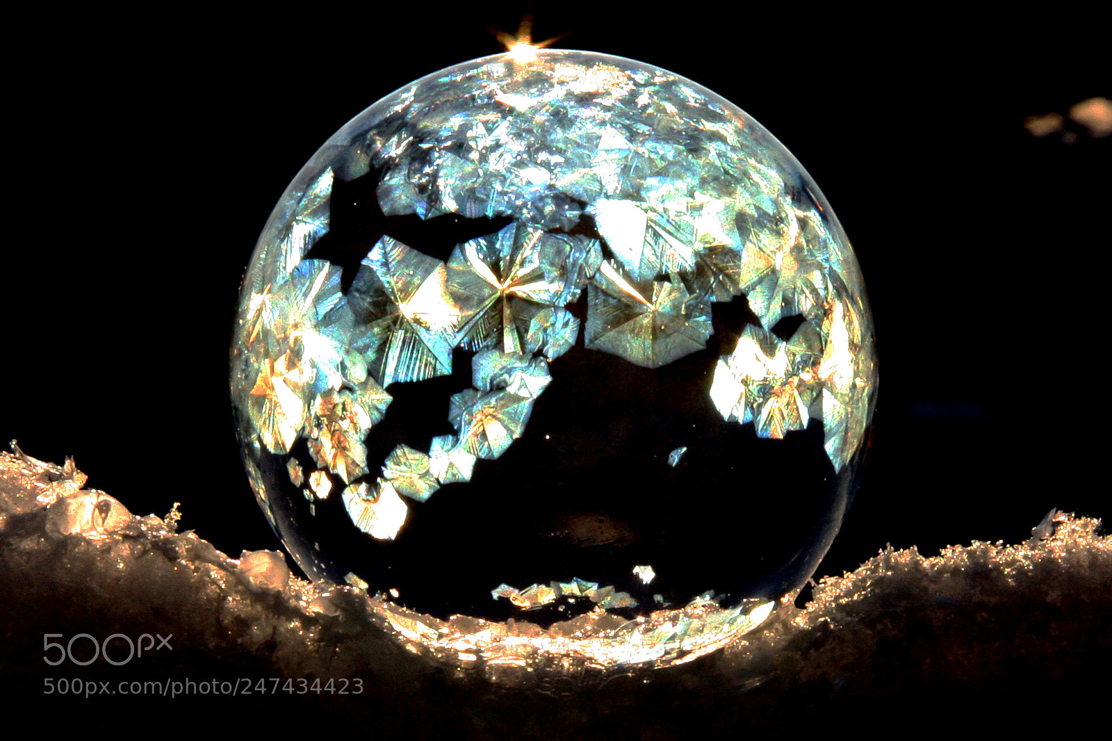Canon EOS 40D sample photo. Soap bubble and frost photography