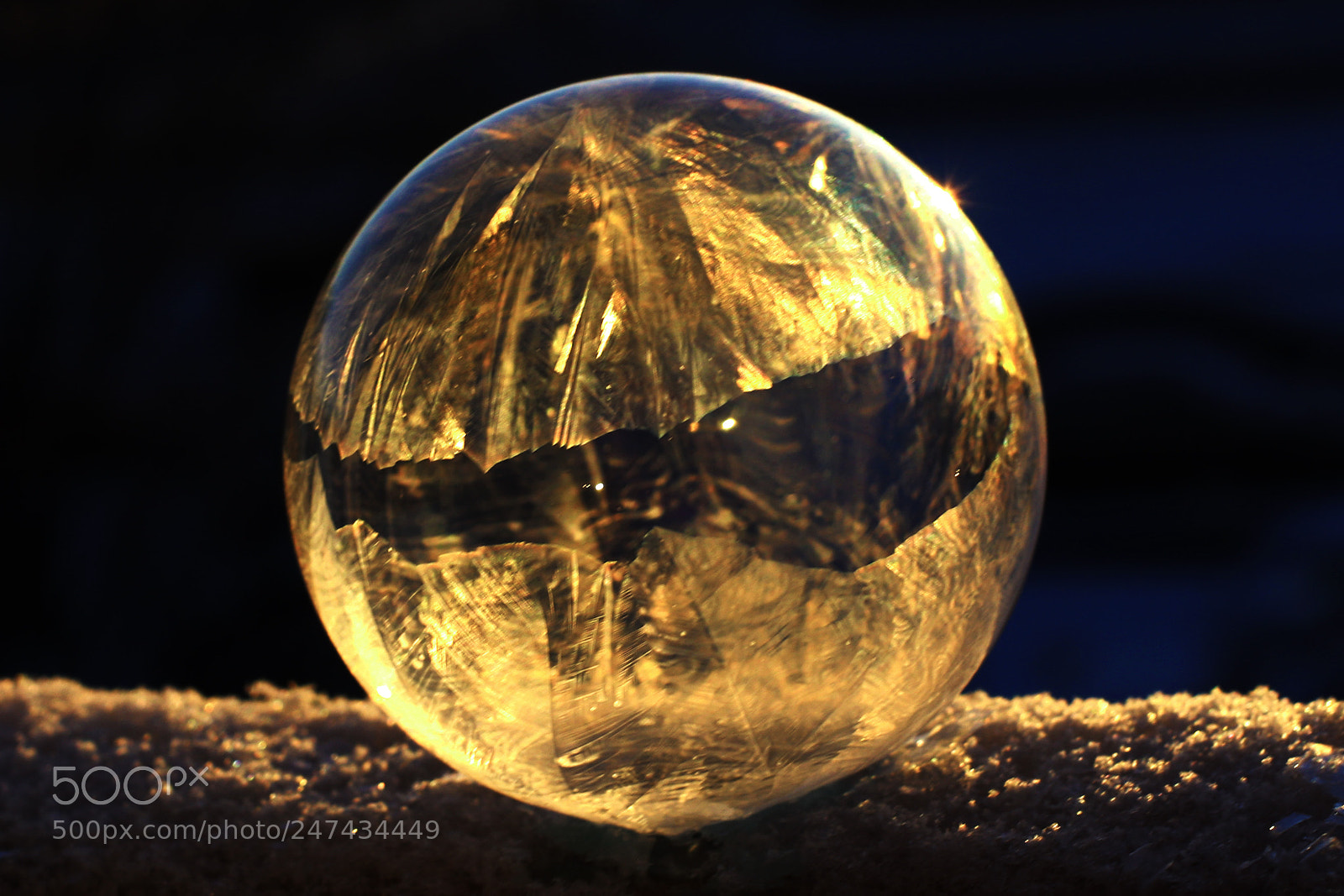 Canon EOS 40D sample photo. Soap bubble and frost photography