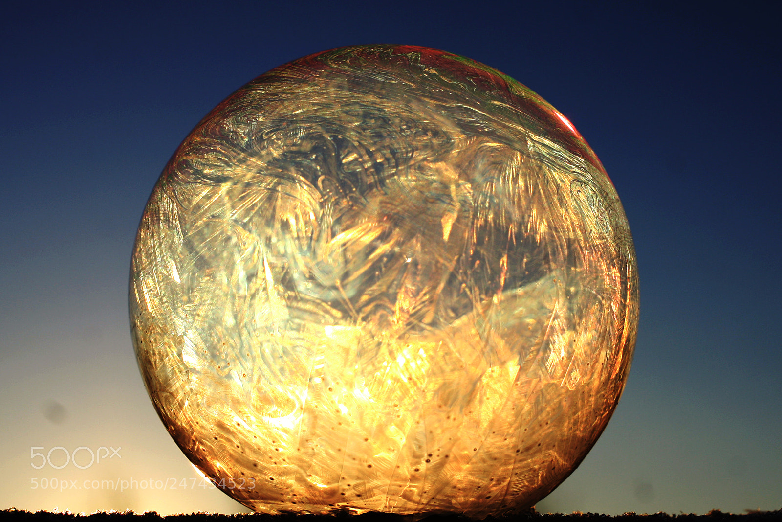 Canon EOS 40D sample photo. Soap bubble and frost photography