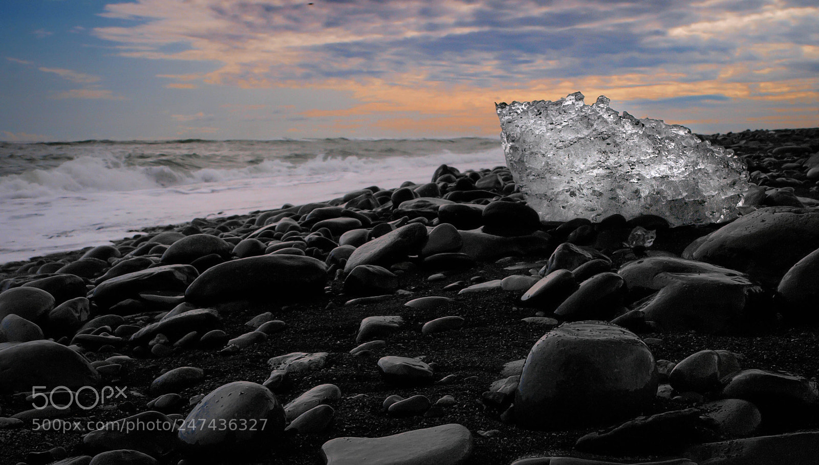 Olympus E-3 sample photo. Chunks of ice like photography