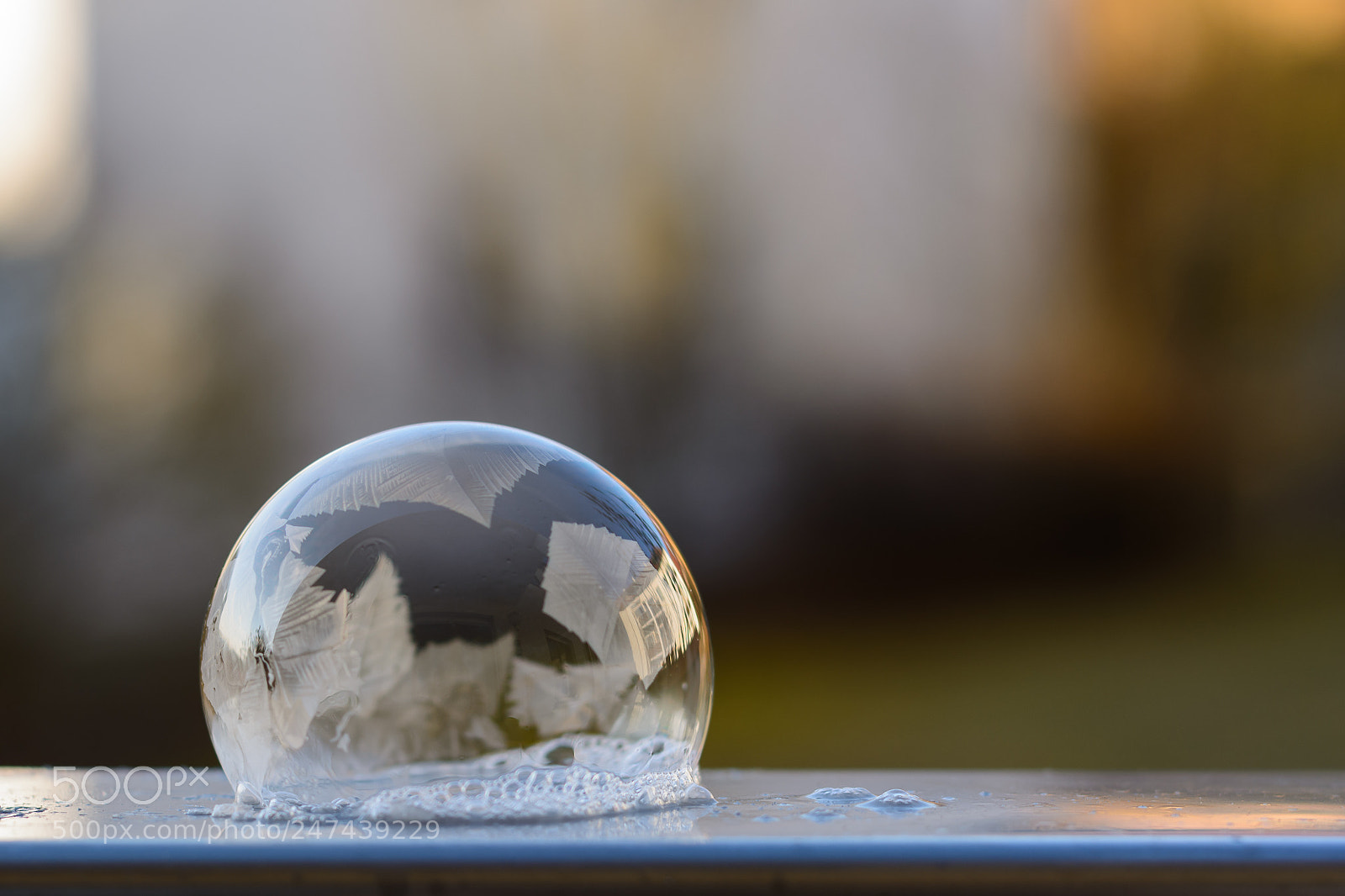 Nikon D7100 sample photo. Gefrorene seifenblase photography