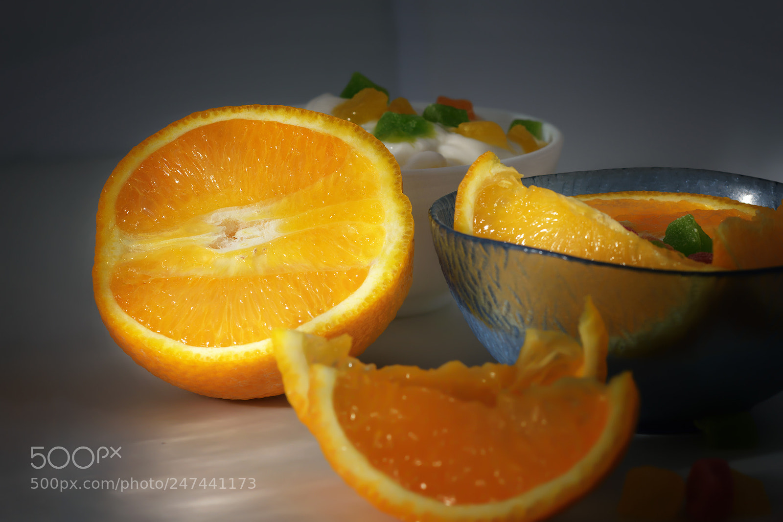 Nikon D7200 sample photo. Fresh sliced orange photography