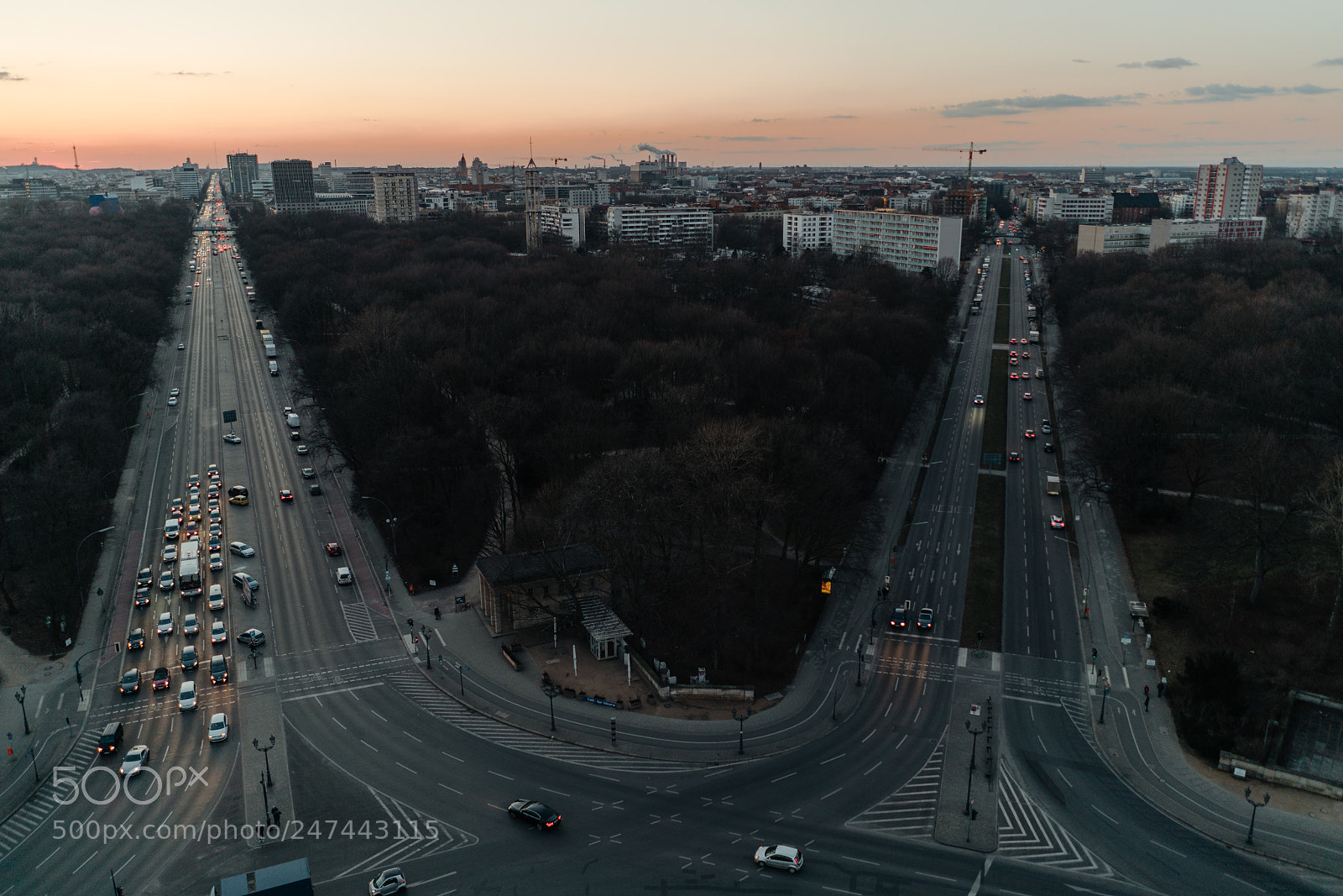 Sony a7R II sample photo. Sunset berlin photography