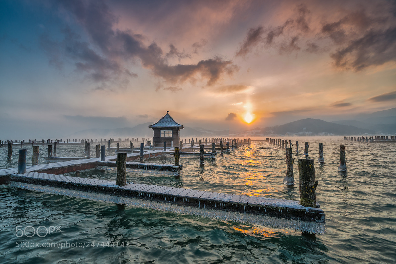 Sony a7R II sample photo. Frozzenmorning lake attersee photography