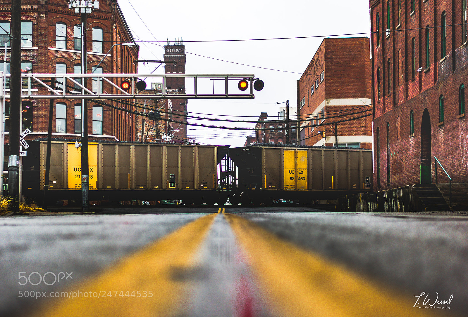Nikon D3400 sample photo. Industrial train crossing photography