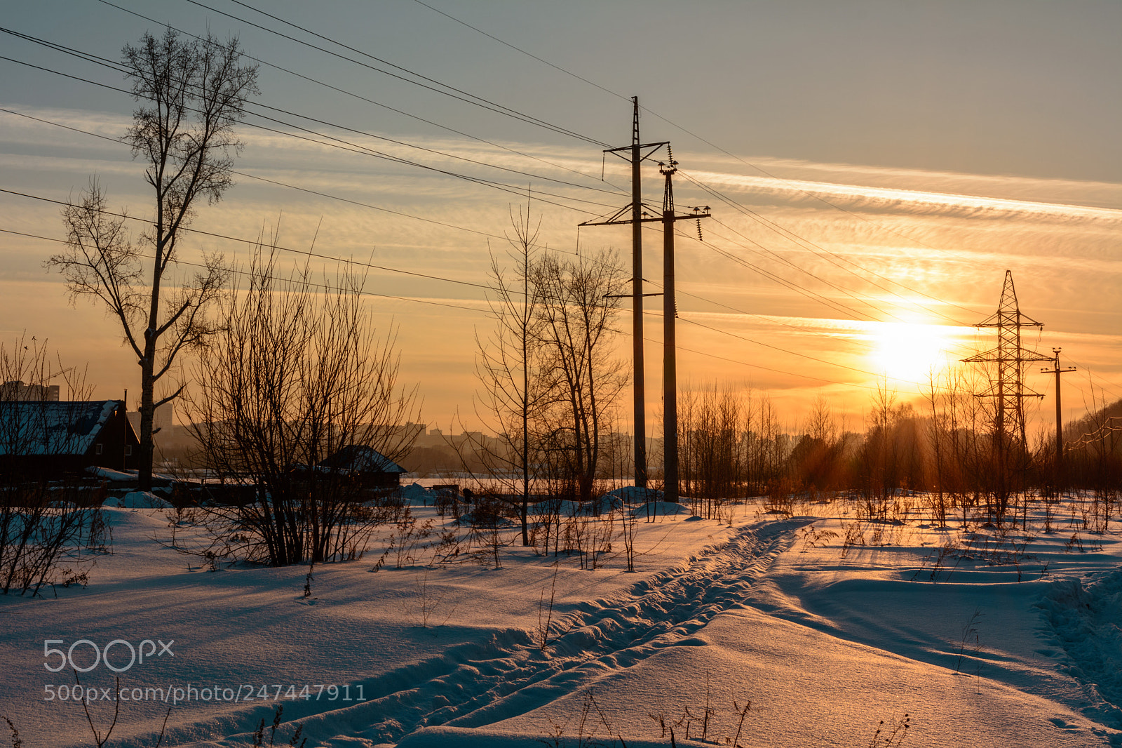 Nikon D5200 sample photo. Winter evening photography