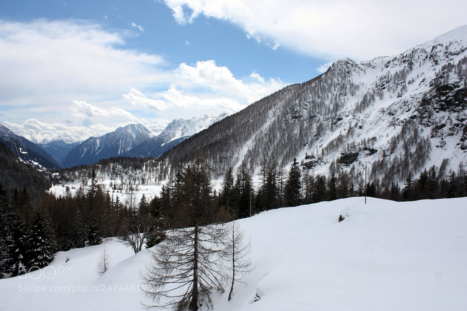 Canon EF-S 18-55mm F3.5-5.6 IS sample photo. Val poschiavo in winter photography