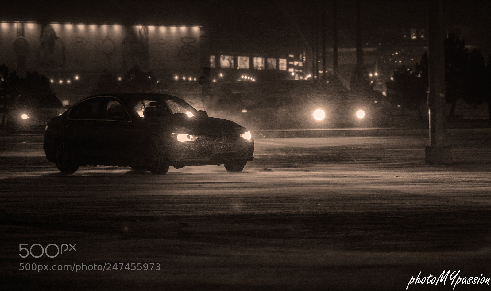 Nikon D3100 sample photo. Bmw winter photography