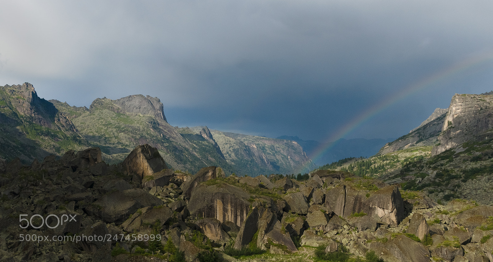 Sony Alpha DSLR-A580 sample photo. Rainbow on the pass photography