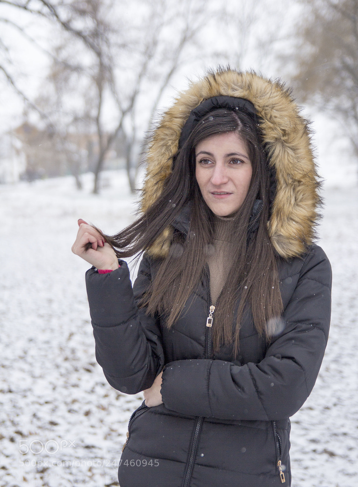 Canon EOS 60D sample photo. Snow portrait photography
