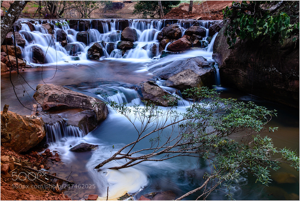 Nikon D610 sample photo. A small waterfall. photography