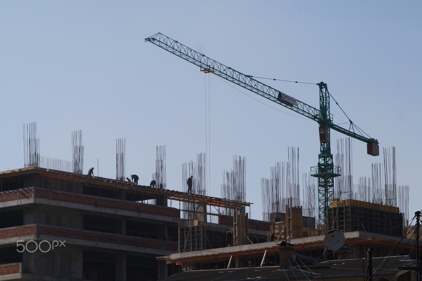 EF75-300mm f/4-5.6 sample photo. Construction photography