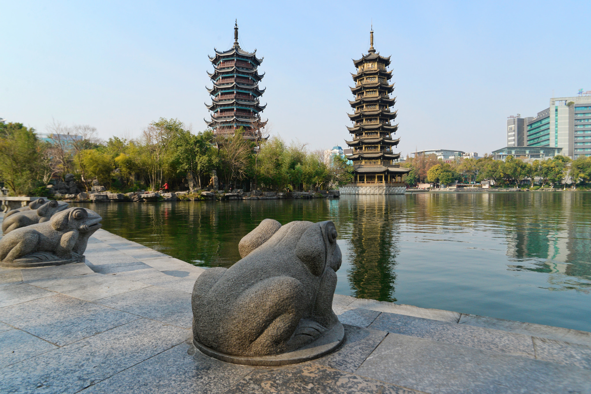 Nikon D610 sample photo. Sun moon pagoda photography