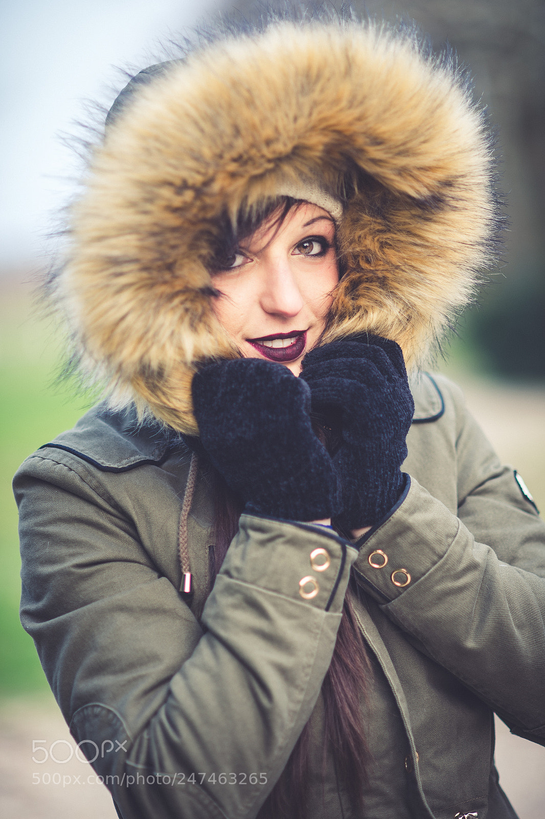 Nikon D4 sample photo. Elodie : winter portrait photography