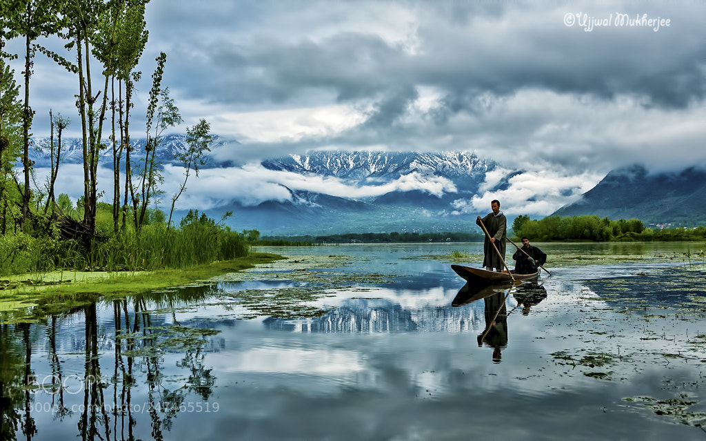 Canon EOS 5D sample photo. Nigeen lake reflection photography