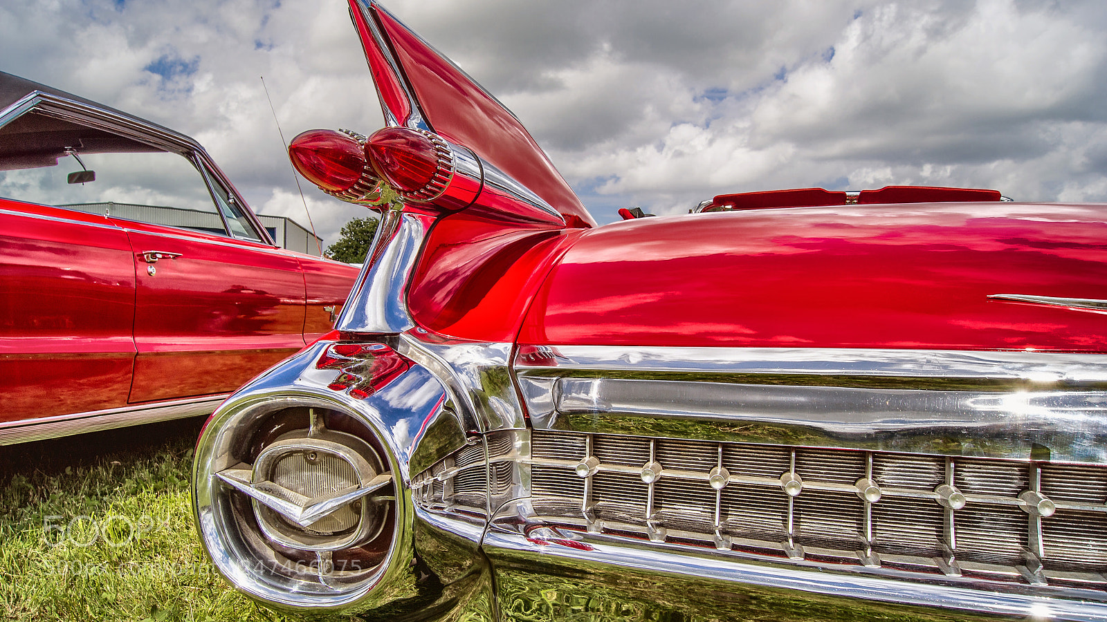 Sony SLT-A55 (SLT-A55V) sample photo. Red paint and chrome photography