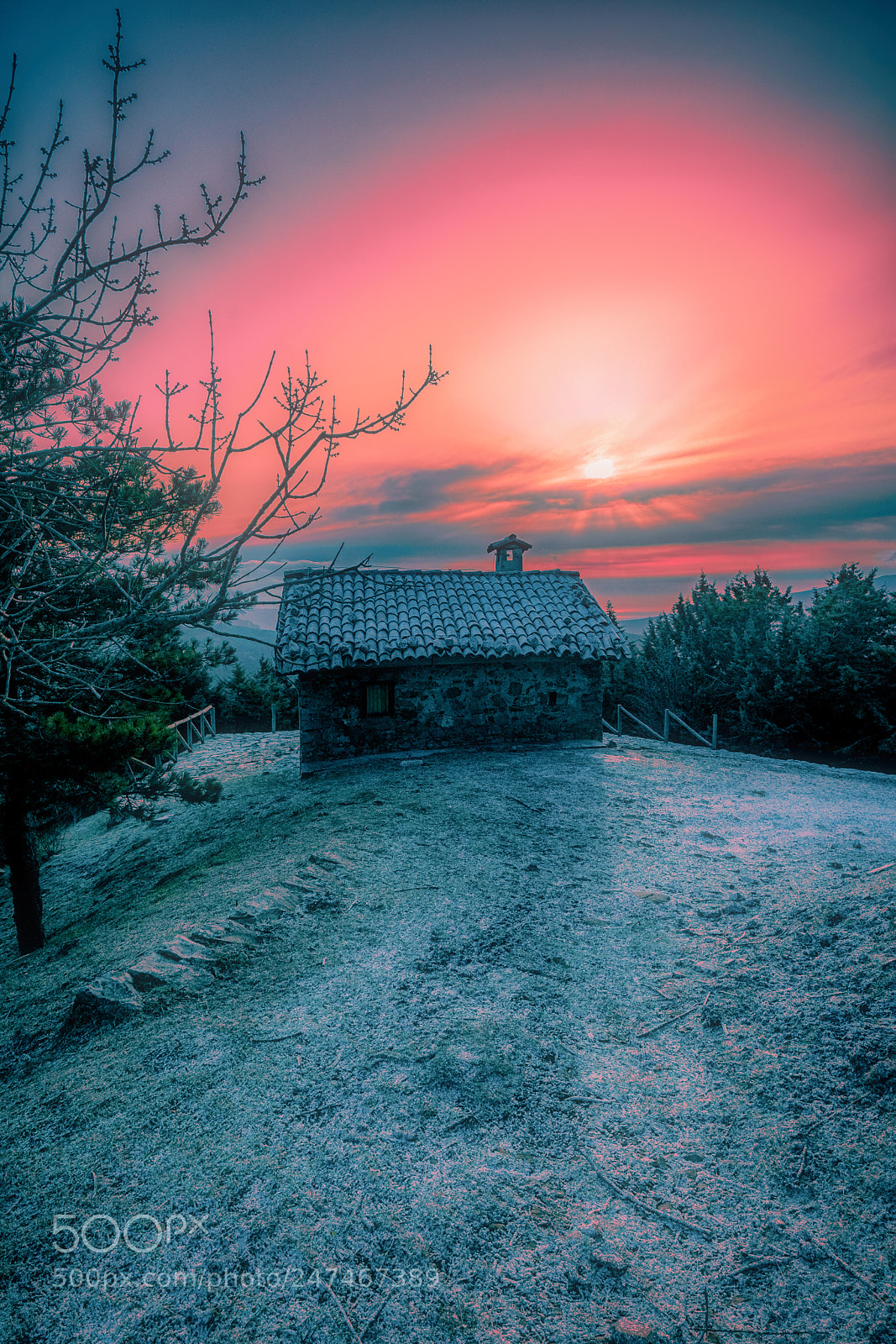 Nikon D7100 sample photo. Sunrise house photography