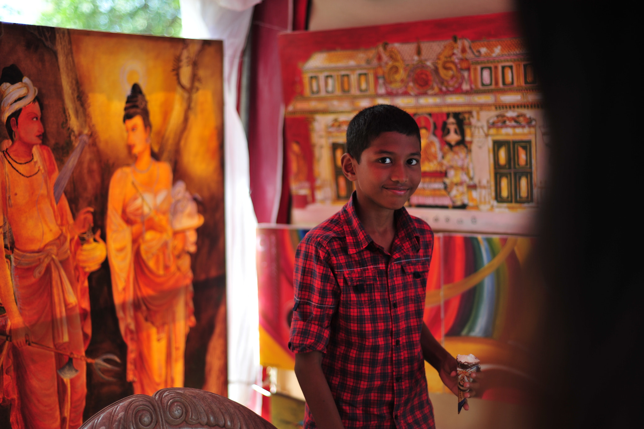 Nikon D700 + Nikon AF Nikkor 50mm F1.8D sample photo. Children in sri lanka photography