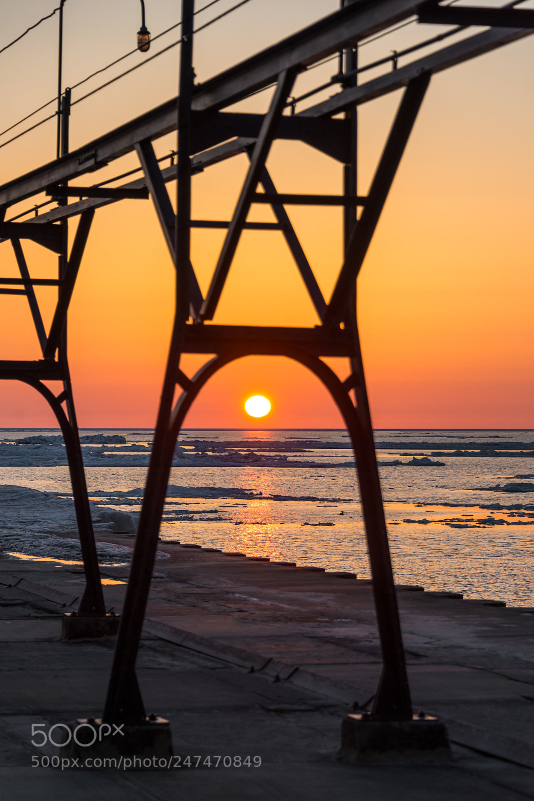 Nikon D600 sample photo. Sunset ice photography