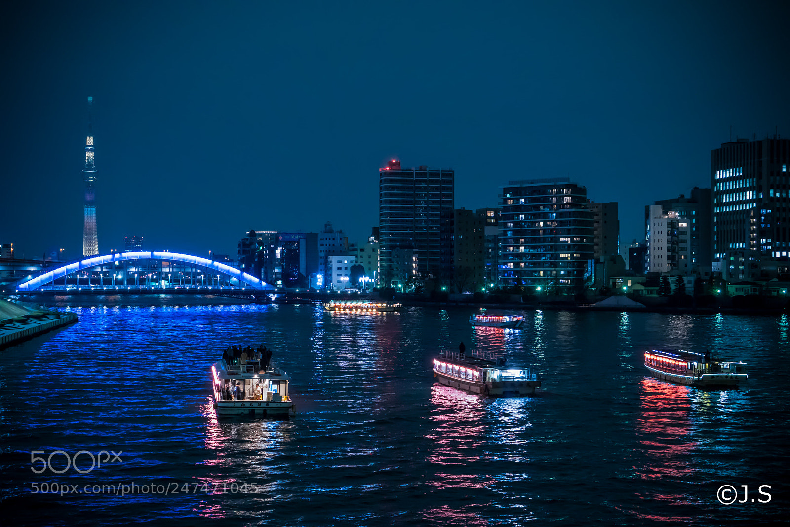 Sony a7R II sample photo. Boats in the night photography