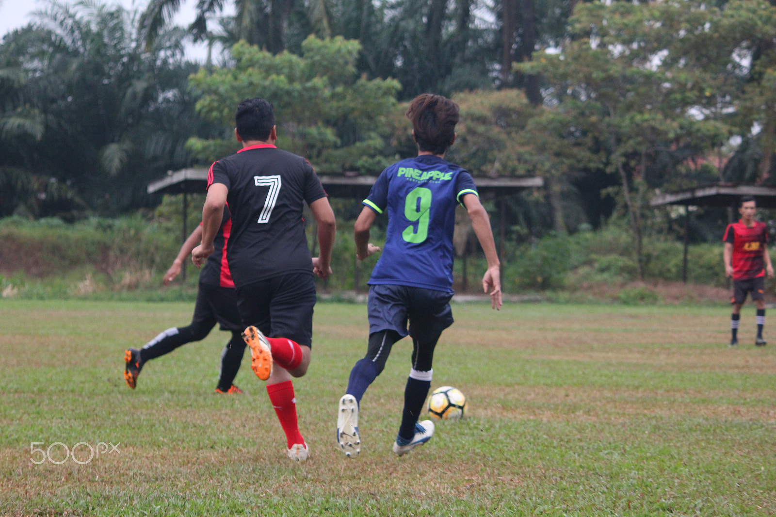 Canon EF-S 55-250mm F4-5.6 IS sample photo. Friendly match :- meru tengah fc v pineapple fc photography