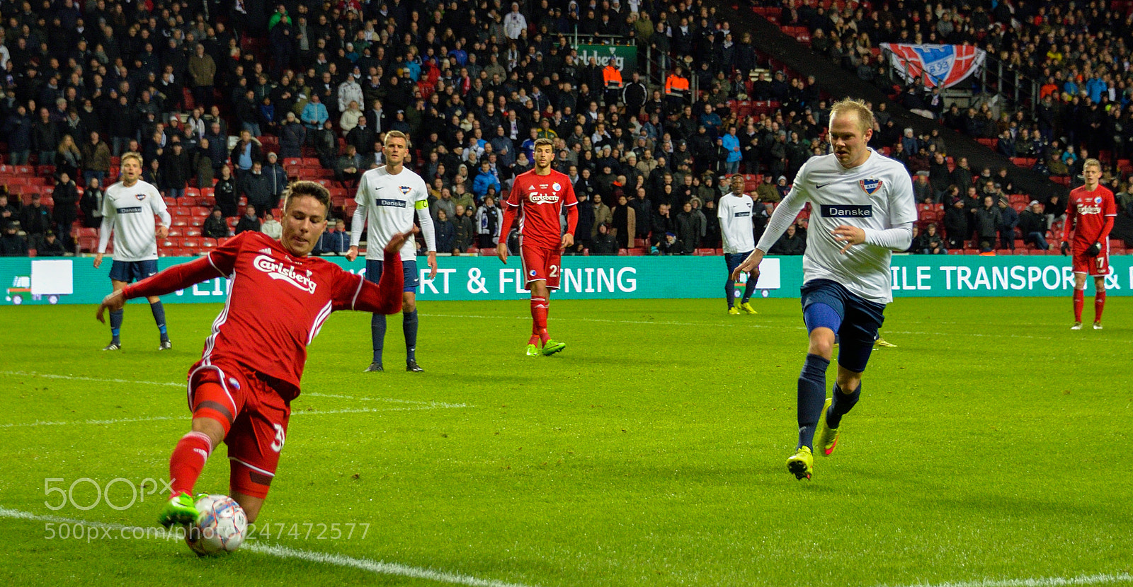 Nikon D610 sample photo. Danish football match photography