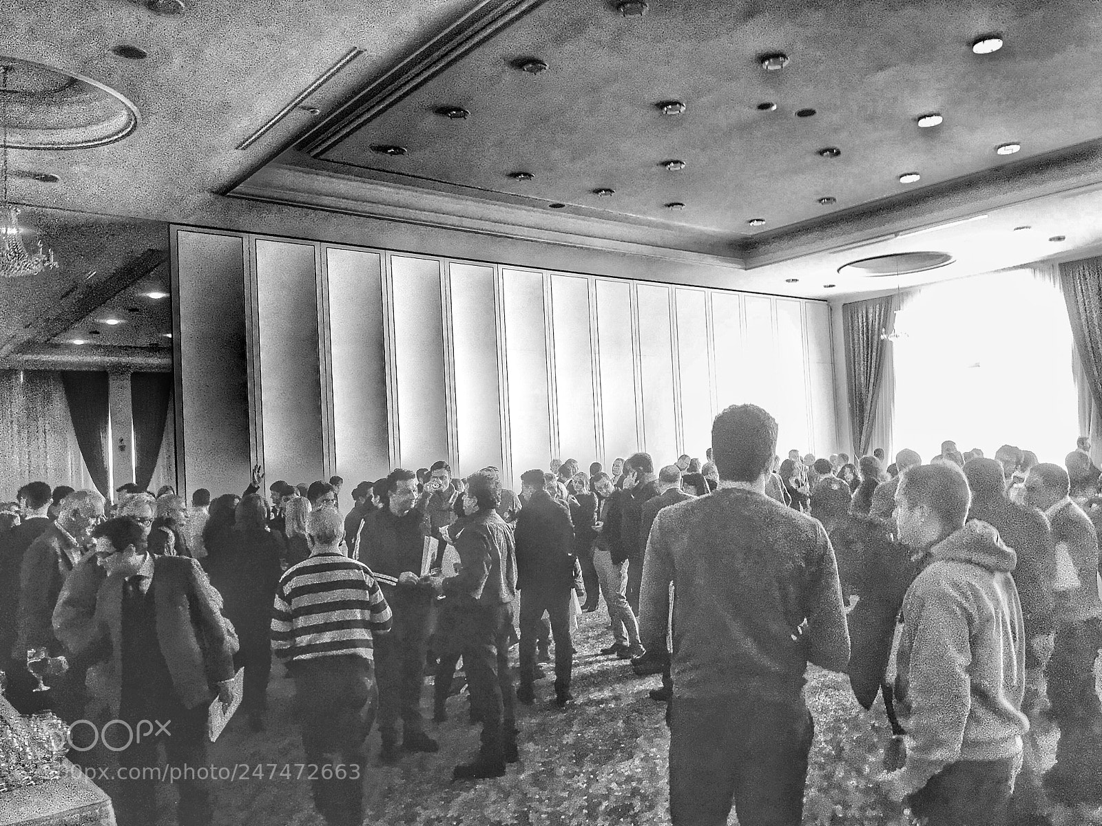 Apple iPhone 7 Plus sample photo. People at conference photography